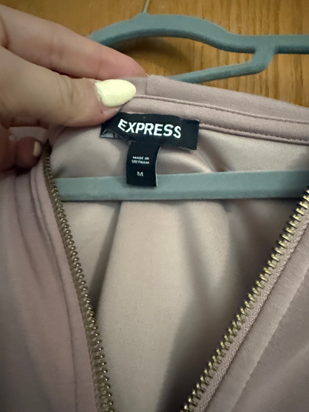 Women's Mauve Zip Hoodie - Express - Picture 3 of 6